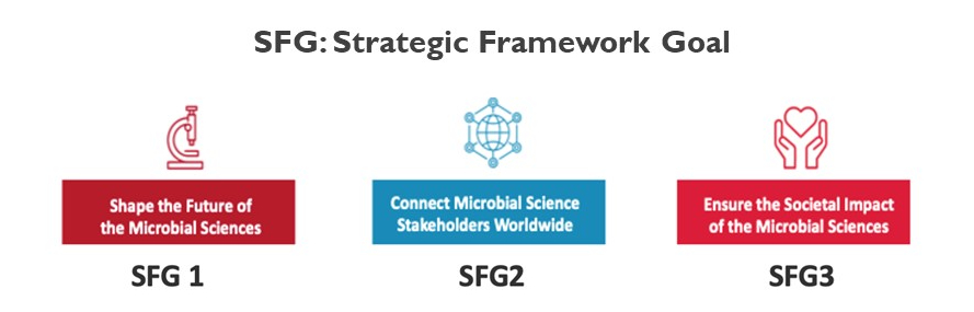 A chart of ASM's strategic framework goals