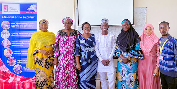 Young Ambassador Iyiola Oladunjoye and a few of his lecture attendees.